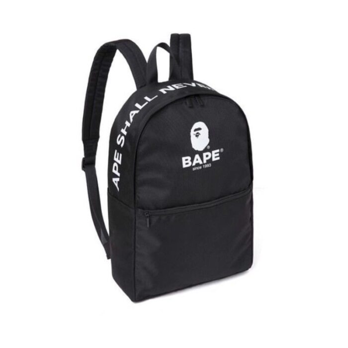 BAPE Backpack Black/White Letter