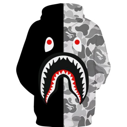 BAPE Shark 3D Printed Jacket Hoodie
