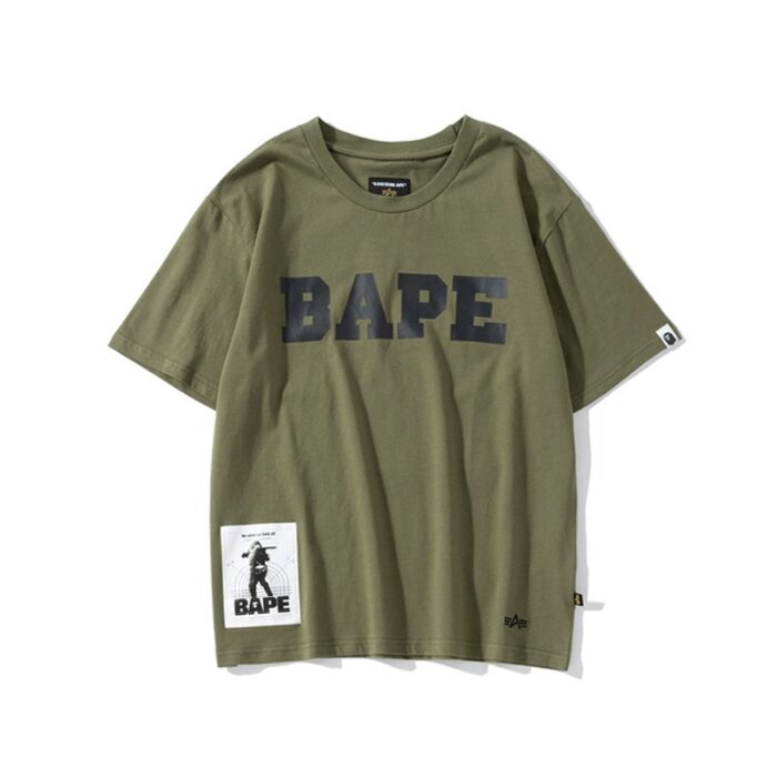 BAPE Short Sleeve Green T Shirt